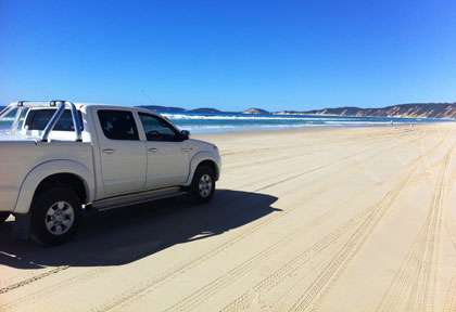La plage de Rainbow Beach