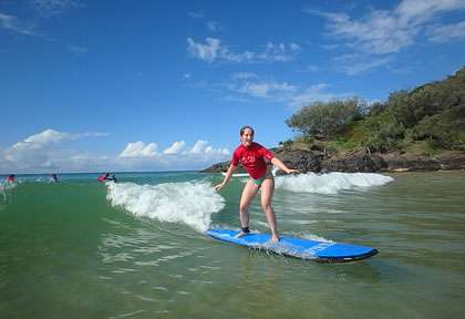 Surf à double Island Point Rainbow Beach