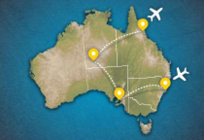 Carte Circuit Australie spectaculaire