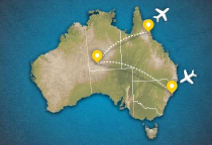 Carte Circuit Aventure australienne