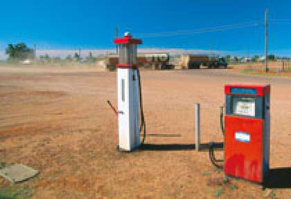 station service dans l’Outback australien