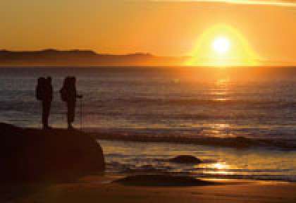 coucher de soleil dans le Victoria