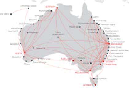 Réseau vol domestique Virgin Australia