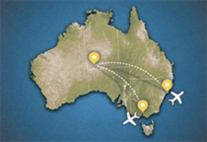 carte circuit : La Triangulaire australienne