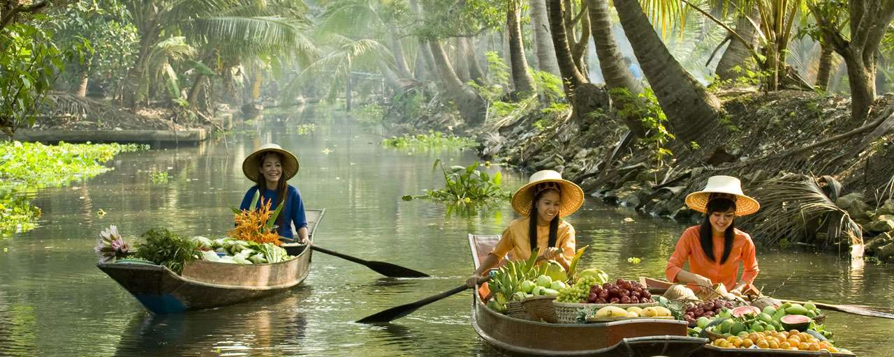 Le marché flottant de Damnoen Saduak - Bangkok